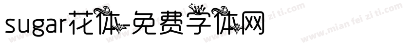 sugar花体字体转换