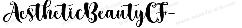 AestheticBeautyCF字体转换