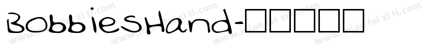 BobbiesHand字体转换
