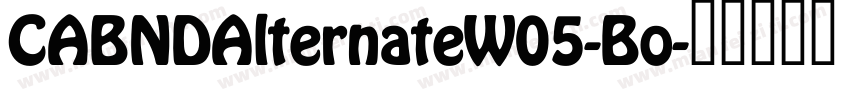 CABNDAlternateW05-Bo字体转换