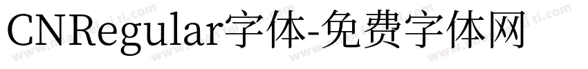CNRegular字体字体转换
