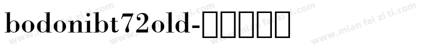 bodonibt72old字体转换
