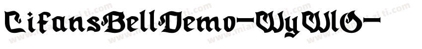 CifansBellDemo-WyWlO字体转换
