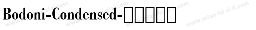 Bodoni-Condensed字体转换