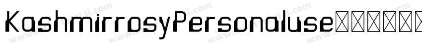 KashmirrosyPersonaluse字体转换