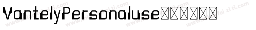VantelyPersonaluse字体转换