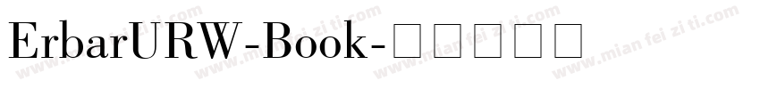 ErbarURW-Book字体转换