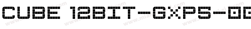 Cube12bit-gxp5字体转换