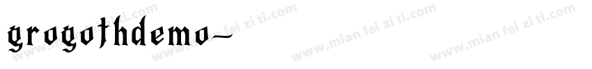 grogothdemo字体转换