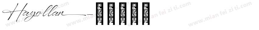 Hayollan字体转换