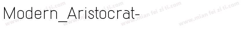 Modern_Aristocrat字体转换