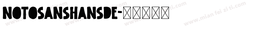 notosanshansde字体转换