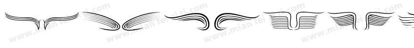 OrnamentalWings.ttf字体转换