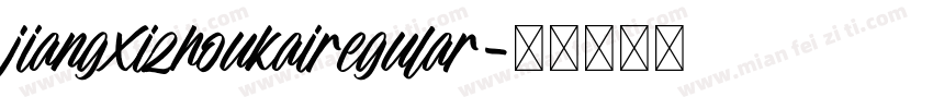 jiangxizhoukairegular字体转换