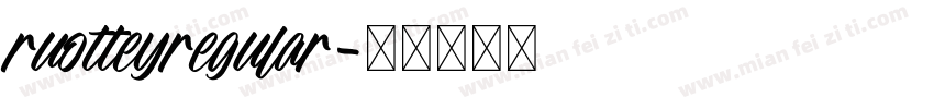 ruotteyregular字体转换