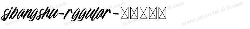 sjbangshu-rggular字体转换