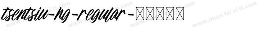tsentsiu-hg-regular字体转换