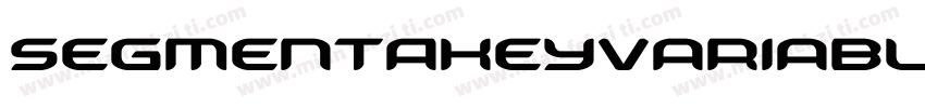 SegmentAKeyVariable字体转换