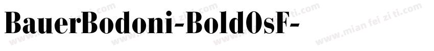 BauerBodoni-BoldOsF字体转换