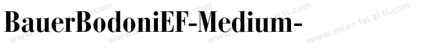 BauerBodoniEF-Medium字体转换