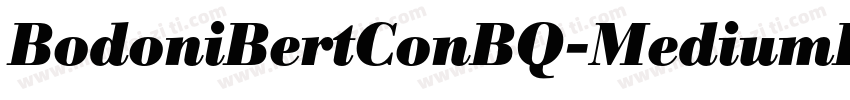 BodoniBertConBQ-MediumItalic字体转换