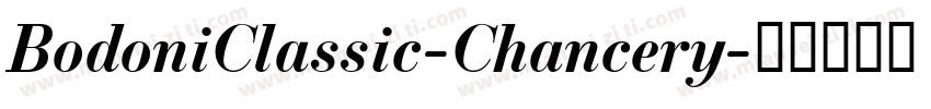 BodoniClassic-Chancery字体转换