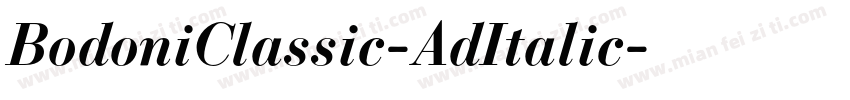 BodoniClassic-AdItalic字体转换