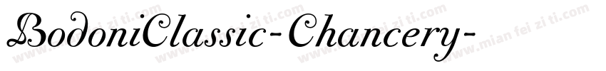 BodoniClassic-Chancery字体转换