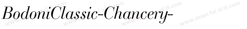 BodoniClassic-Chancery字体转换