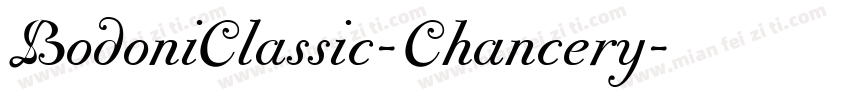 BodoniClassic-Chancery字体转换