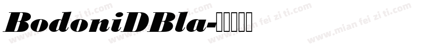 BodoniDBla字体转换