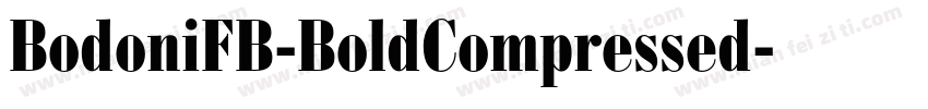 BodoniFB-BoldCompressed字体转换