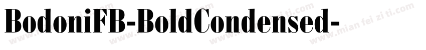 BodoniFB-BoldCondensed字体转换