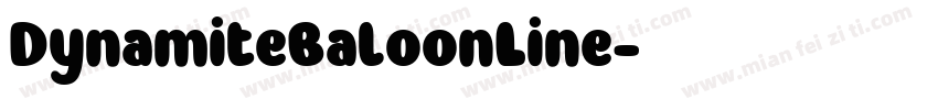 DynamiteBaloonLine字体转换