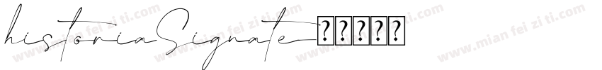 historiaSignate字体转换