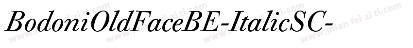 BodoniOldFaceBE-ItalicSC字体转换