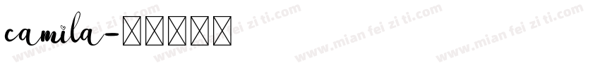camila字体转换