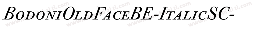 BodoniOldFaceBE-ItalicSC字体转换