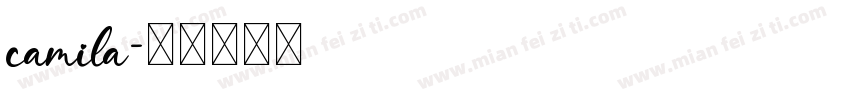 camila字体转换