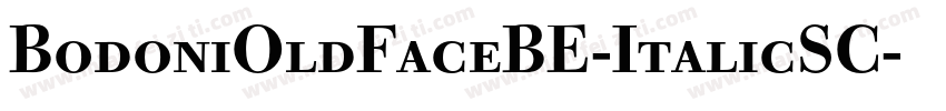 BodoniOldFaceBE-ItalicSC字体转换
