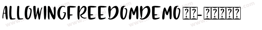 AllowingFreedomDemo字体字体转换