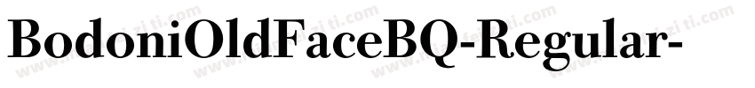 BodoniOldFaceBQ-Regular字体转换