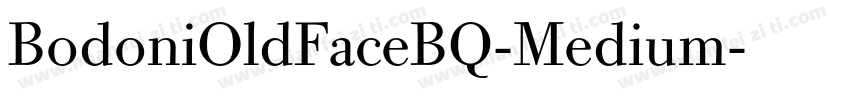 BodoniOldFaceBQ-Medium字体转换