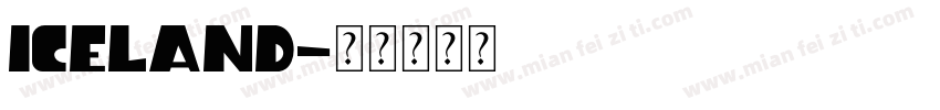 Iceland字体转换