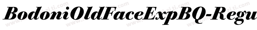 BodoniOldFaceExpBQ-Regular字体转换