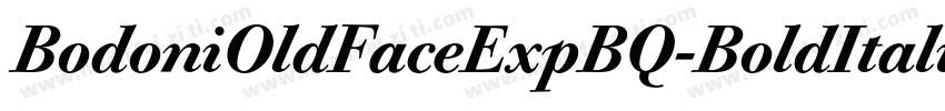 BodoniOldFaceExpBQ-BoldItalicOsF字体转换