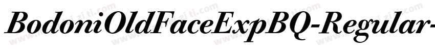 BodoniOldFaceExpBQ-Regular字体转换