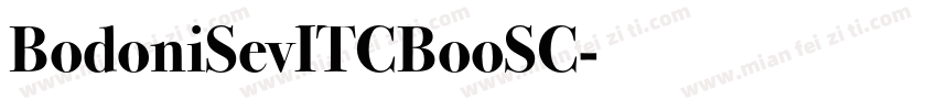 BodoniSevITCBooSC字体转换