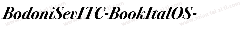 BodoniSevITC-BookItalOS字体转换