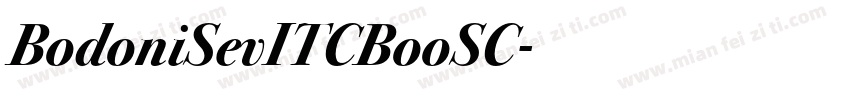 BodoniSevITCBooSC字体转换